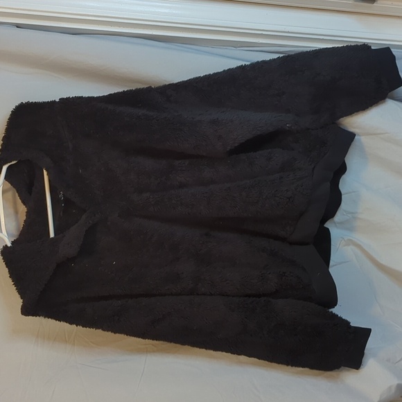 lukka Jackets & Blazers - Lukka-lux black plush fleece pullover jacket